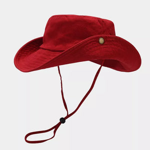 Wide Brim Sun Protection Hat in Navy with wide brim