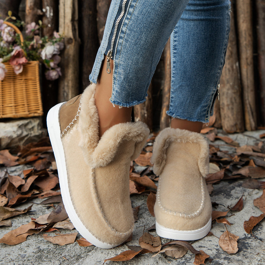 Polyester,Fluff,Rubber Imported Size & ankle boots in navy blue with regular silhouette