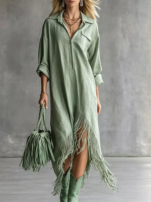 100% polyester Care instructions: Machine wash cold shirt dress in Navy with relaxed silhouette
