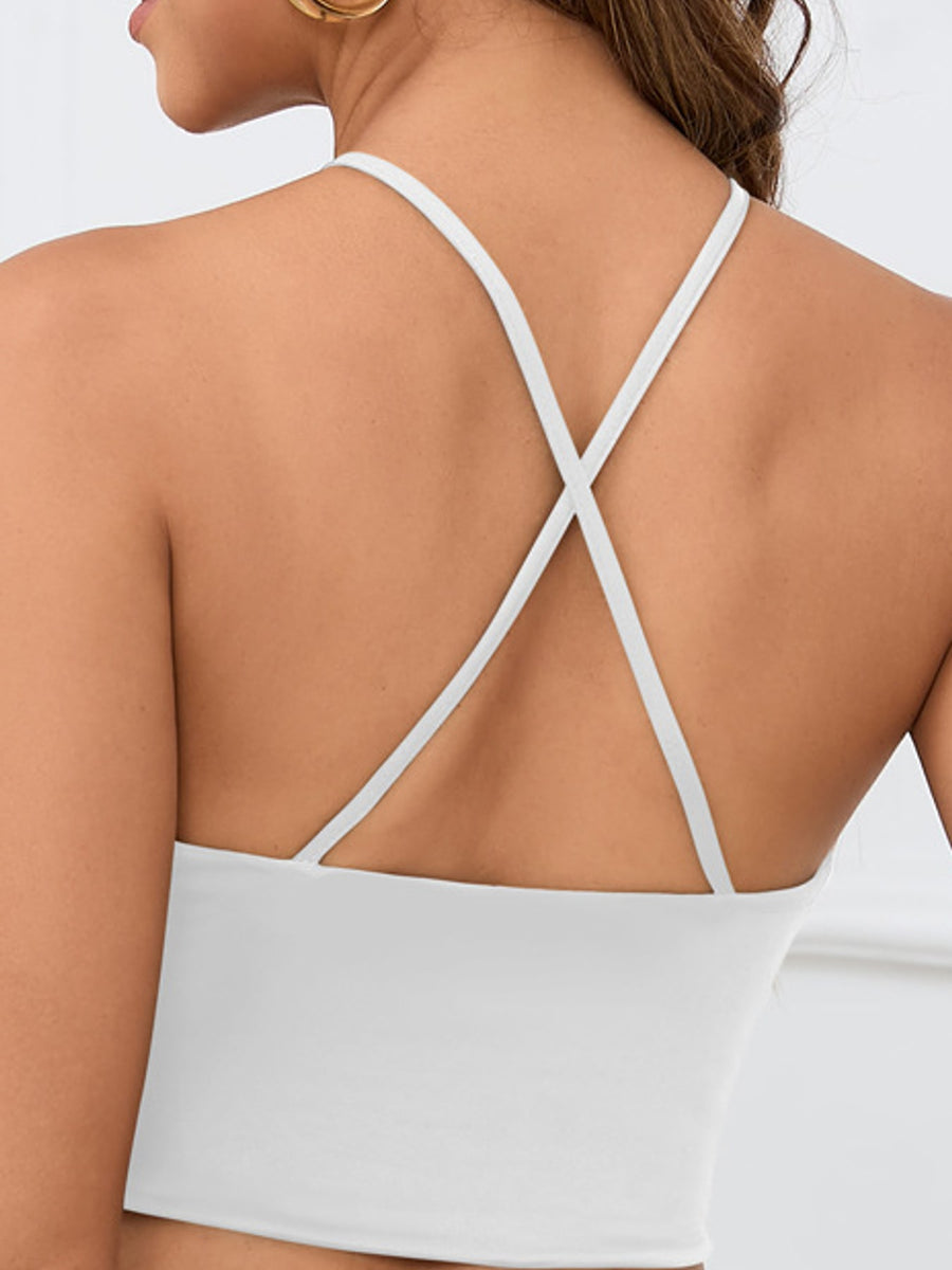 modern halter top in Lavender with halter