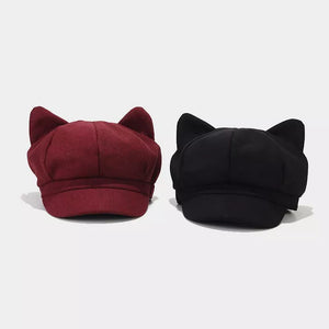 cotton Imported Size & hat in charcoal gray with structured silhouette