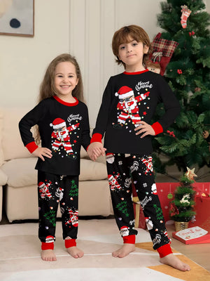 pajama set featuring novelty print in red with 95% polyester, 5% spandex Care instructions: Machine wash cold texture