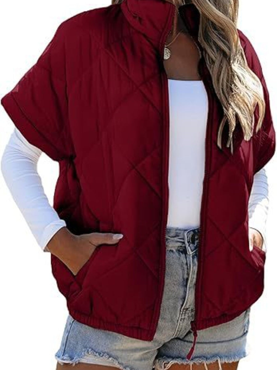 quilted jacket featuring quilted in light gray with 100% polyester Care instructions: Machine wash cold texture