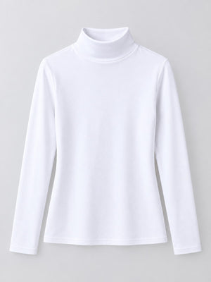 White t-shirt with hip-length and pullover