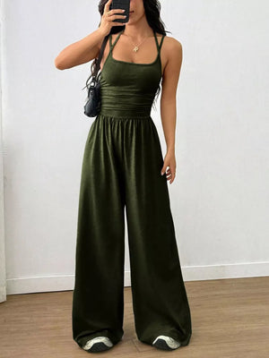 Maxi Ruched Top in Black with ruched