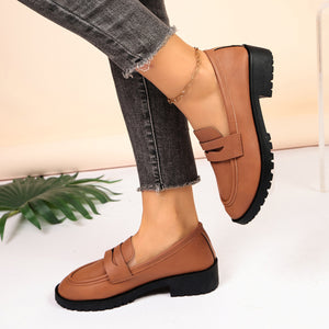 Black loafers