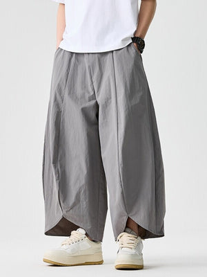 harem pants in Ivory with pocketed and cropped