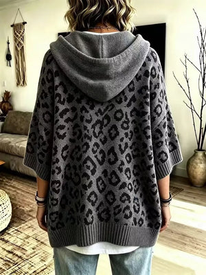 pullover hoodie featuring leopard in Apricot with 100% polyester Care instructions: Machine wash cold texture