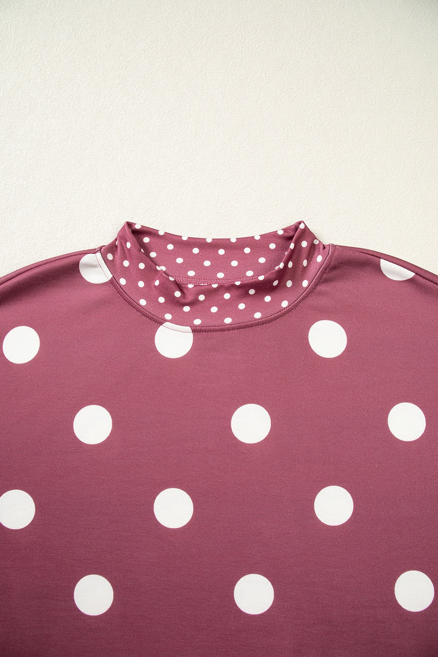 burgundy sweatshirt with tunic-length and pullover