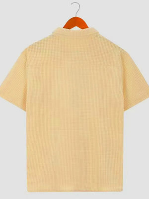 Green Men's Plus Size Short Sleeve Polo Shirt