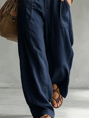 Full Size Long Sleeve Button Front Jumpsuit in Green with buttoned