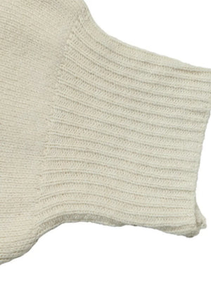 cream cardigan