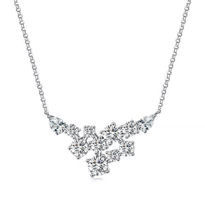 925 sterling silver,Zircon Care instructions: Avoid wearing during exercise, as necklace in White with n/a silhouette
