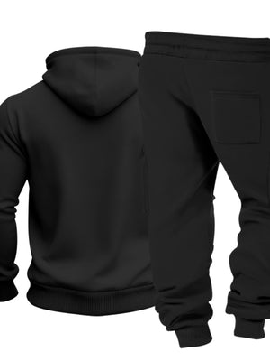 Men's Kangaroo Pocket Hoodie & Sweatpants Set