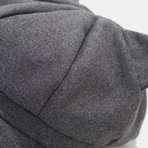 Cat Ear Newsboy Hat in Dark Gray with cat ears