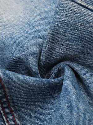 Men's Distressed Wide-leg Jeans option 6