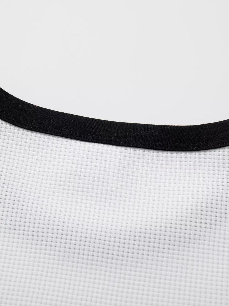 t-shirt featuring graphic-print in black with 100% Polyester Care instructions: Machine wash cold texture