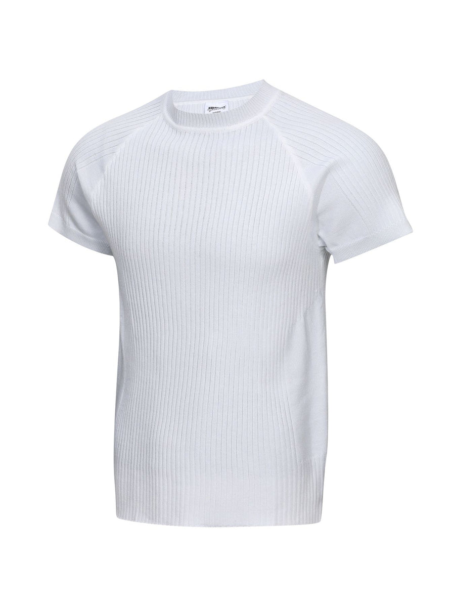 t-shirt in Dark Gray with crew neck and raglan sleeve