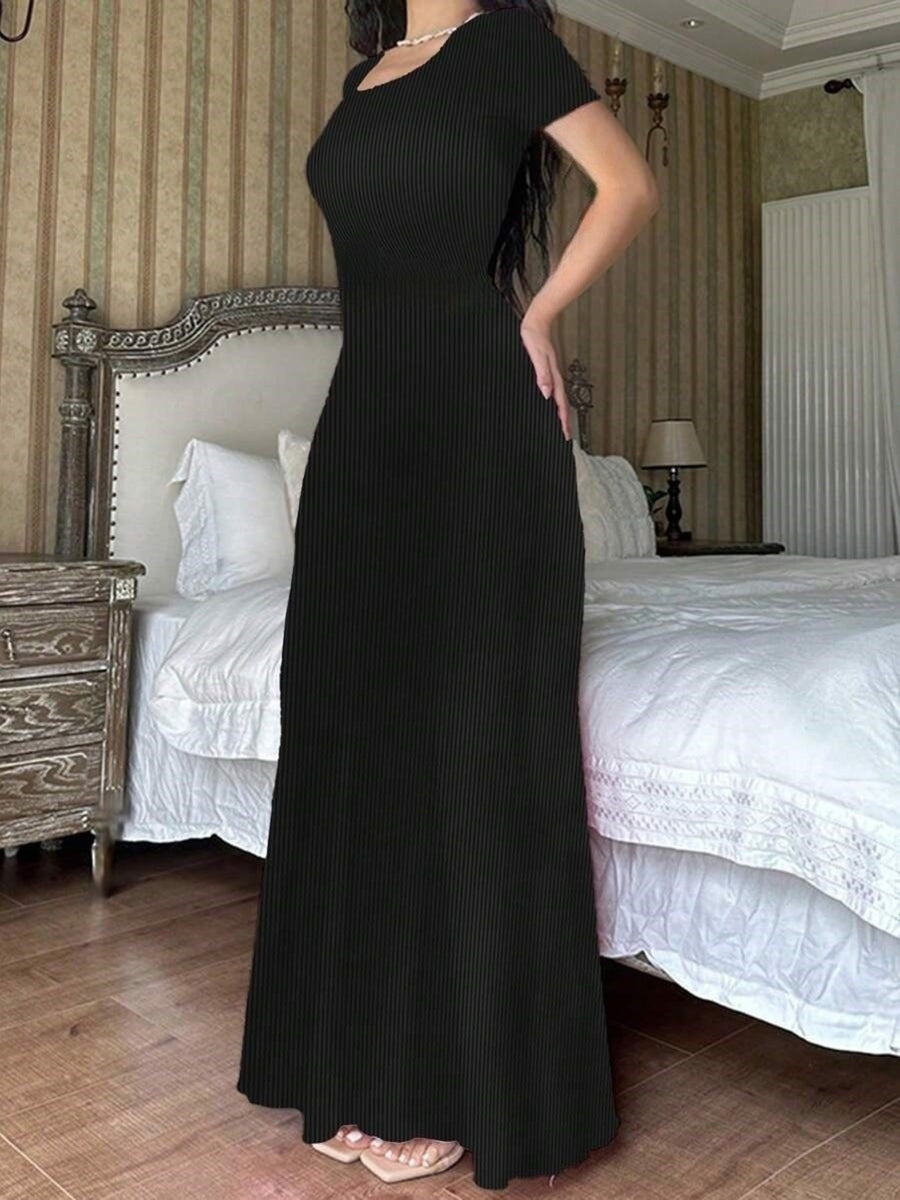 Red maxi dress