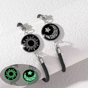 bracelet in black featuring glow-in-the-dark and fitted fit
