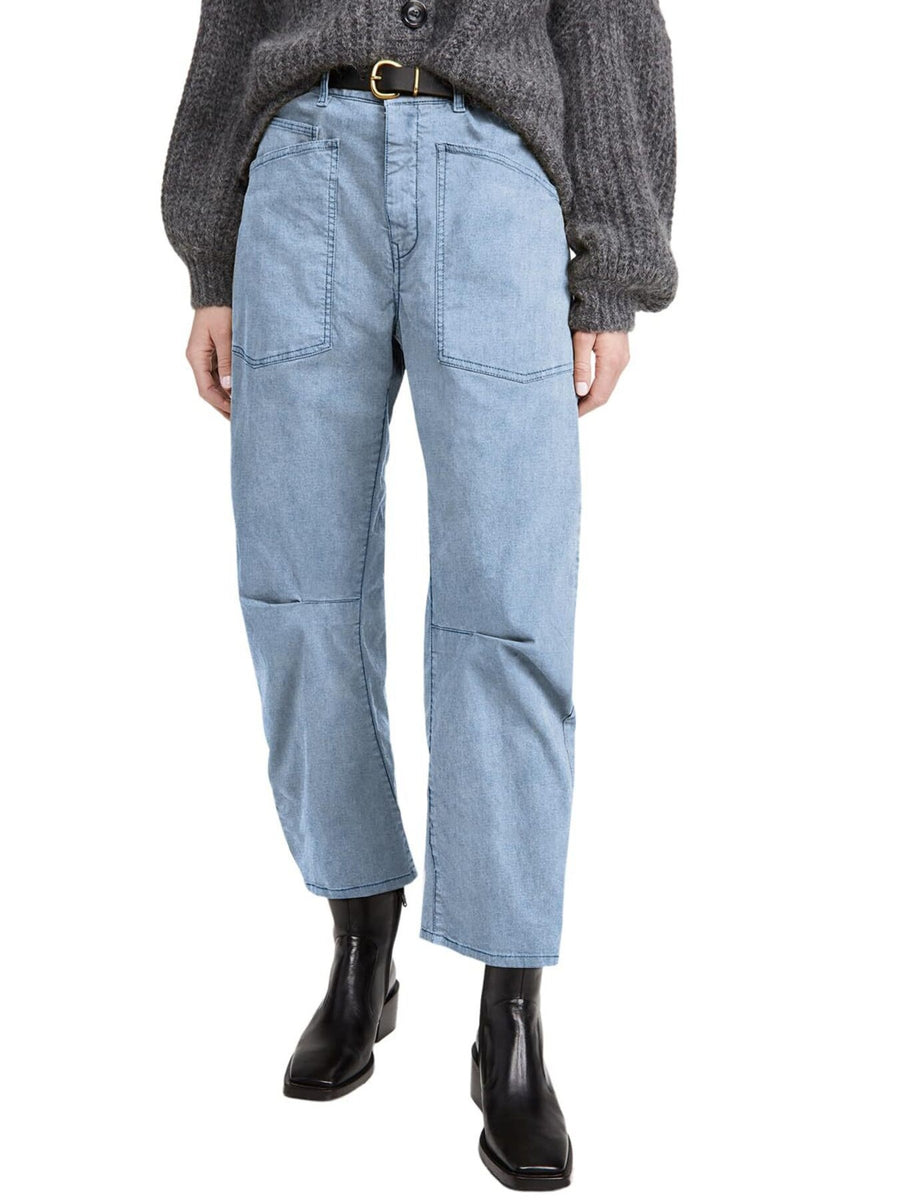 wide-leg jeans in Medium Blue