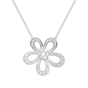 silver necklace with adjustable length and lobster clasp
