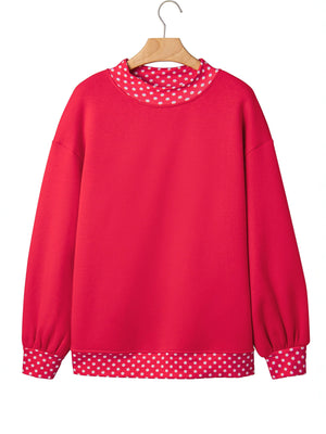 navy blue oversized sweatshirt with crew neck