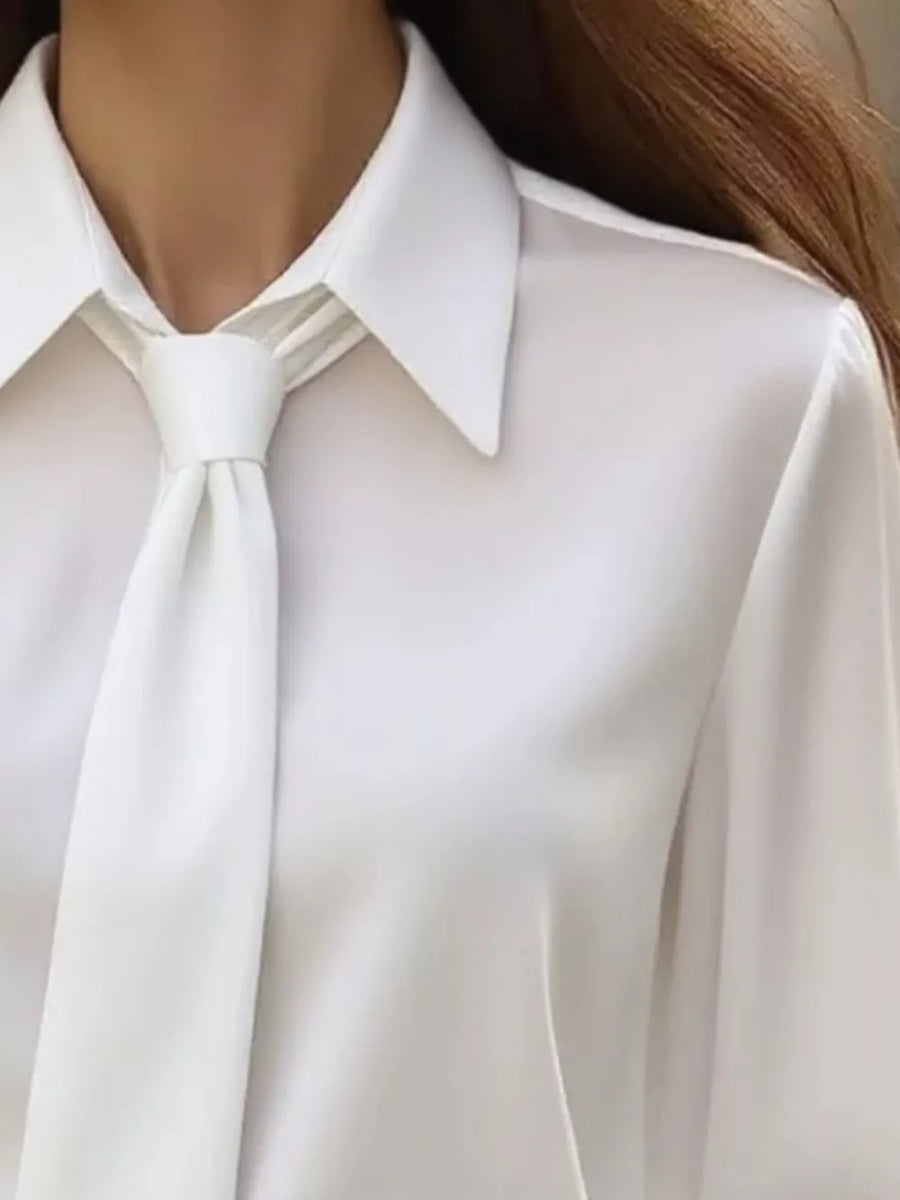 Pink regular blouse with collared