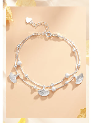 bracelet featuring botanical in Silver with 925 sterling silver Care instructions: Avoid wearing during exercise, as sweat w