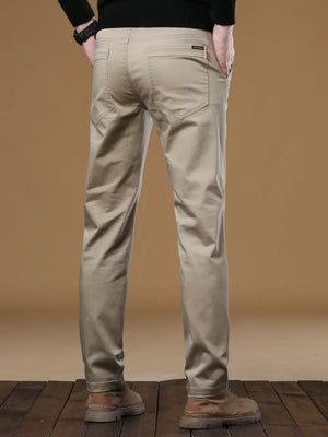 Men's Stretch Fit Casual Pants in Dark Gray