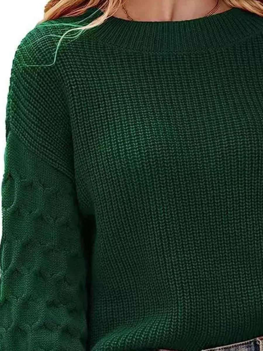 Khaki pullover sweater