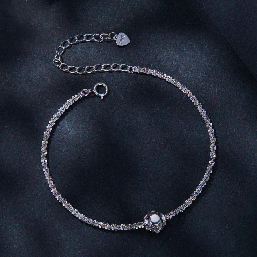 925 sterling silver,Zircon Care instructions: Avoid wearing during exercise, as bracelet in clear with straight silhouette