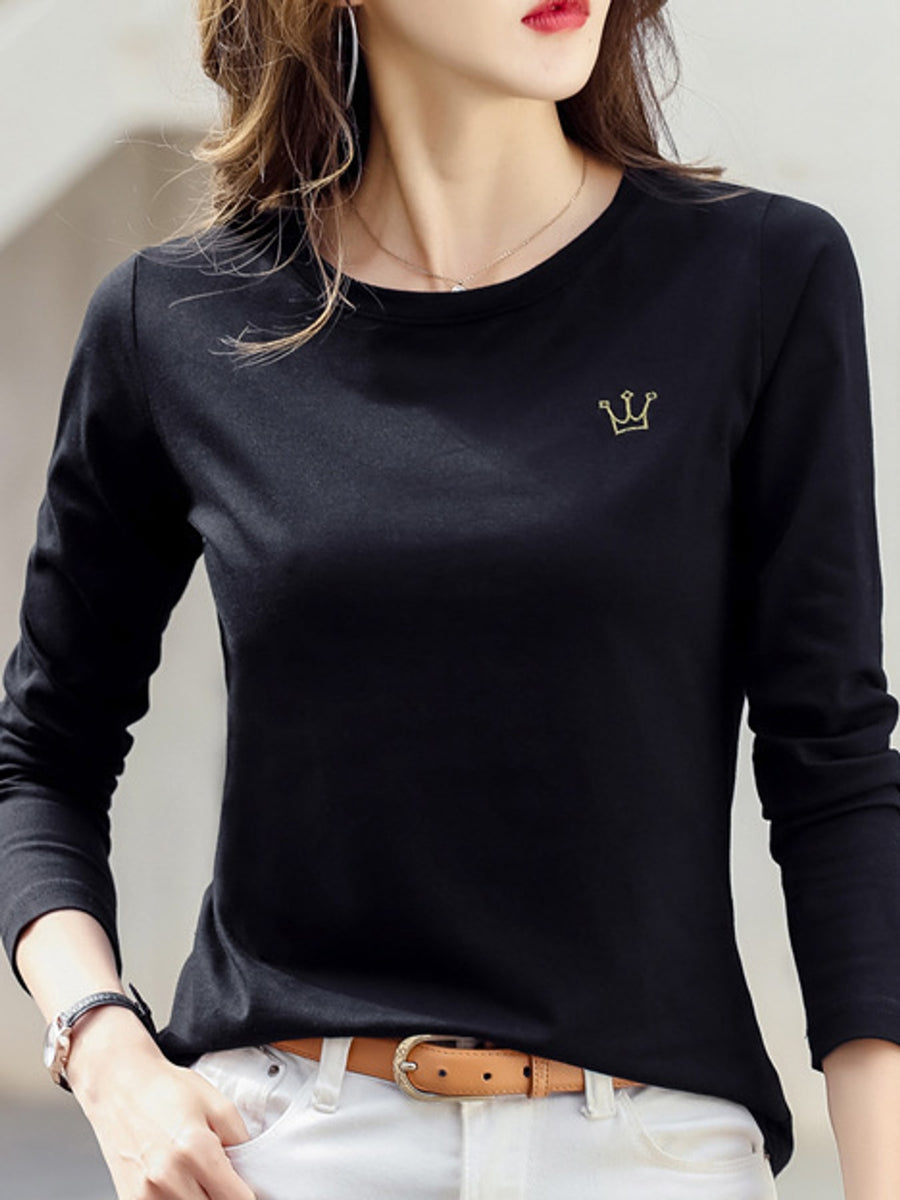 classic t-shirt in Taro Purple with crew neck
