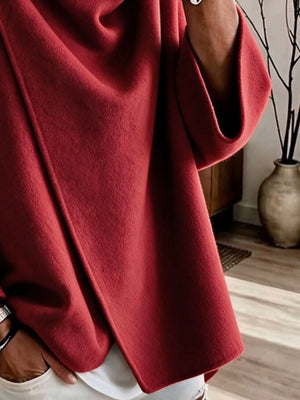 100% polyester Care instructions: Machine wash cold cape in Gray with oversized silhouette