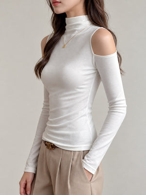 Lyocell Care instructions: Hand wash cold t-shirt in Coffee with fitted silhouette