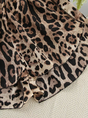 glam pajama set in tan with v-neck