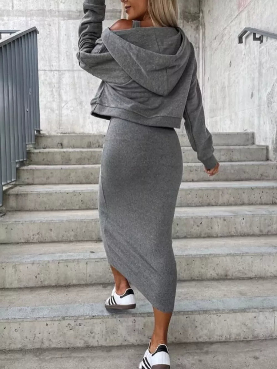 Gray two-piece set