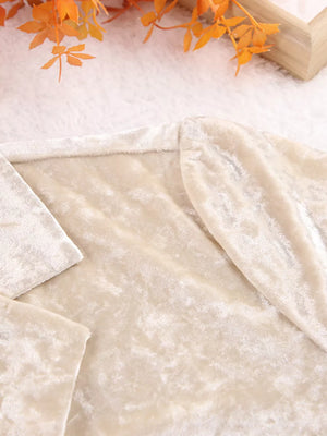 ivory lounge set with long sleeve and long sleeve
