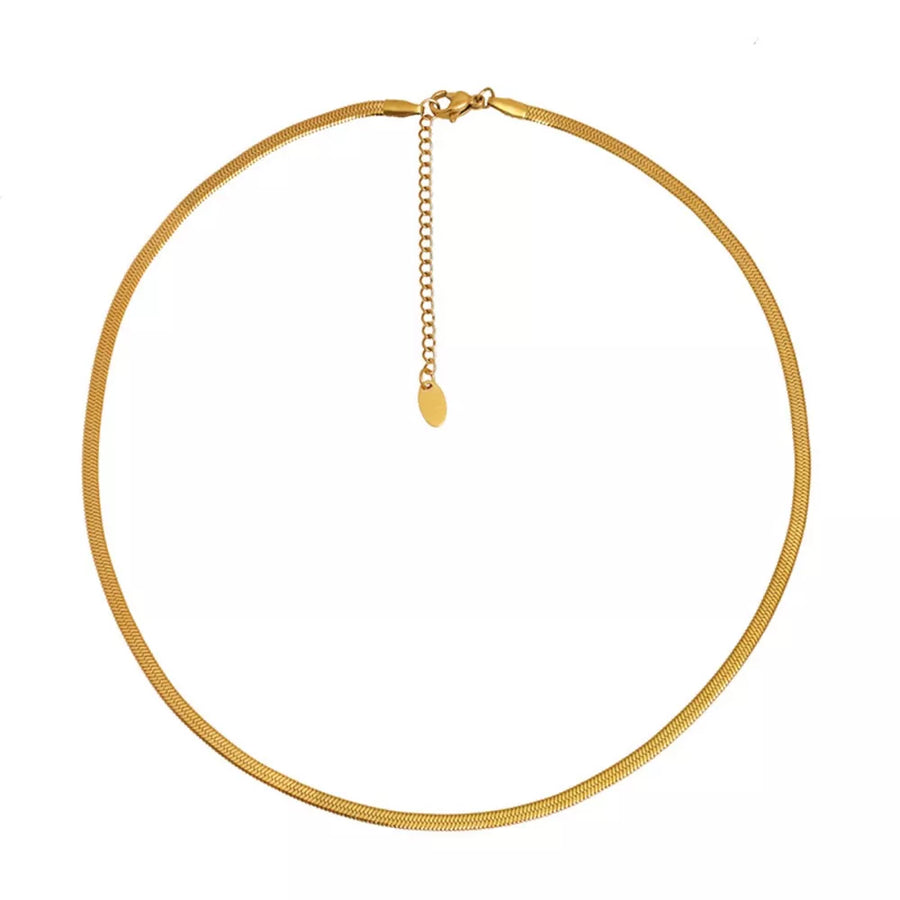 necklace in Gold with adjustable length and choker