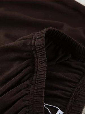 lounge set in Black with boat neck and long sleeve