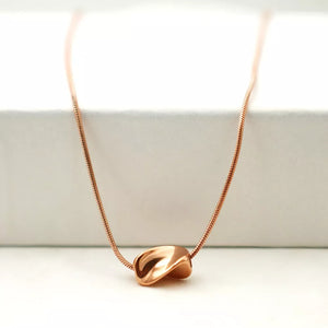 necklace in Rose Gold with 18K gold-plated and short