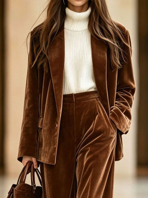 100% polyester Care instructions: Machine wash cold blazer in Khaki with relaxed silhouette