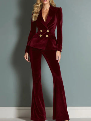 glam blazer in Deep Purple with notch lapel