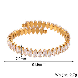 gold with jewelry set with zircon embellishment 13