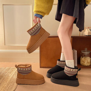 boots in camel featuring platform sole and chunky fit