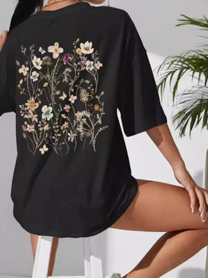100% polyester Care instructions: Machine wash cold t-shirt in blush pink with oversized silhouette