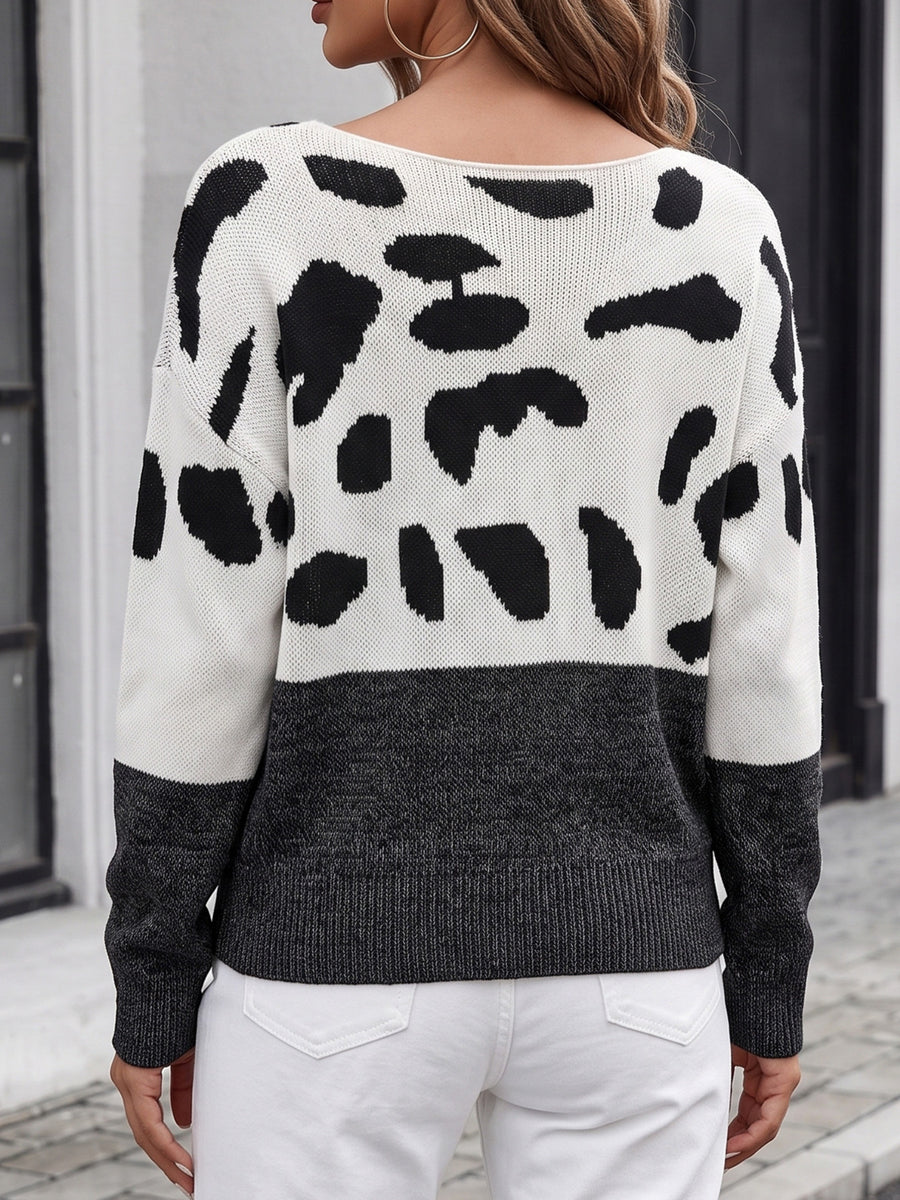 white pullover sweater