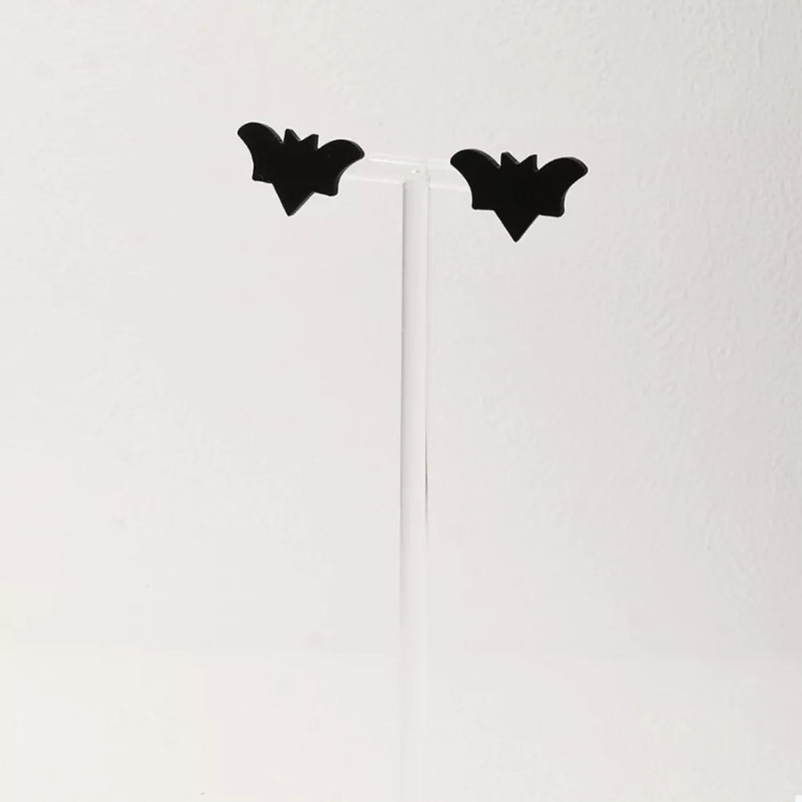 3 Piece Halloween-themed Stud Earrings Alloy Acrylic in Black with Halloween-themed