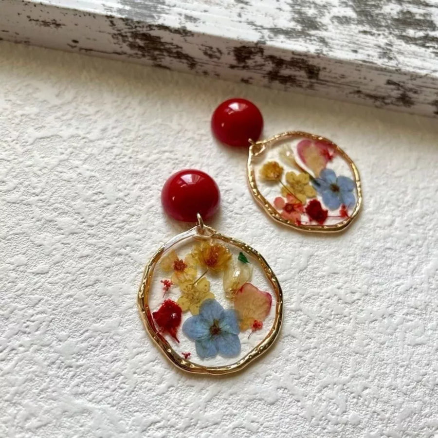 18K Gold-Plated,Alloy,Acrylic Care instructions: Avoid wearing during exercise, earrings in light blue with dangle silhouette