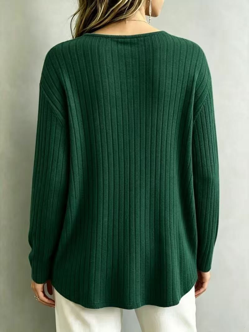 t-shirt in burgundy with ribbed and hip-length